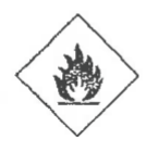 Hazard warning label in option D