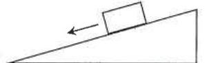Block sliding down a friction-compensated runway