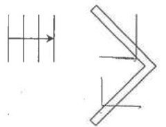 Plane water waves travelling to the right towards an L-shaped barrier