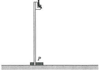 Amusement park ride: a seat raised to the top of a vertical pole, with point P near the ground