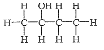 顯示式：CH₃–CH(OH)–CH₂–CH₃（仲烷醇）