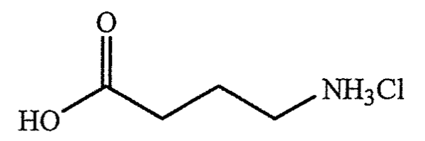 結構 B:HOOC–CH₂CH₂CH₂–NH₃Cl